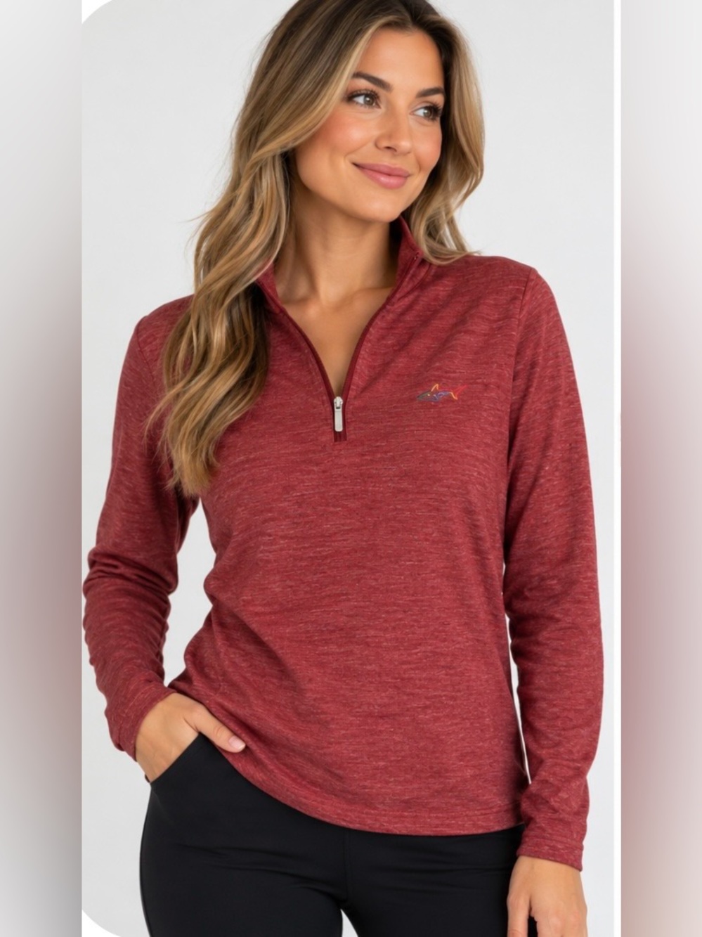 Greg Norman women's quarter-zip golf/ performance pullover size s/p